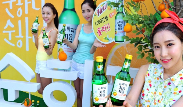 Drinking Soju
