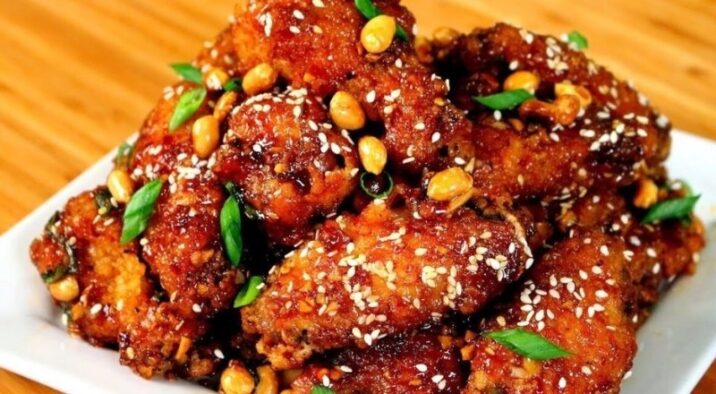 pollo fritto coreano dakgangjeong yangnyeom sijangtongdak